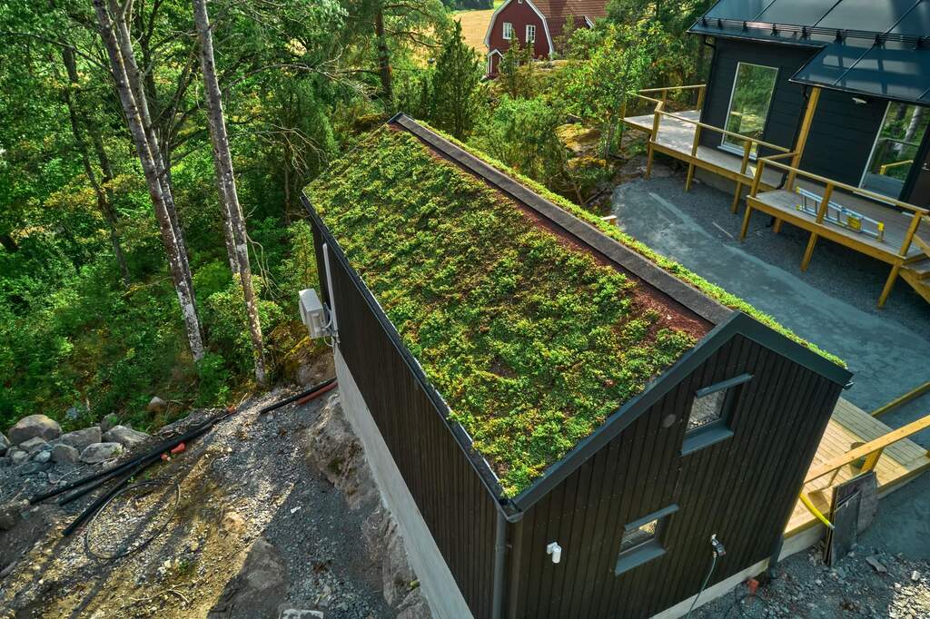 Attefallshus, Sedumtak, Inspiration, Uppsala