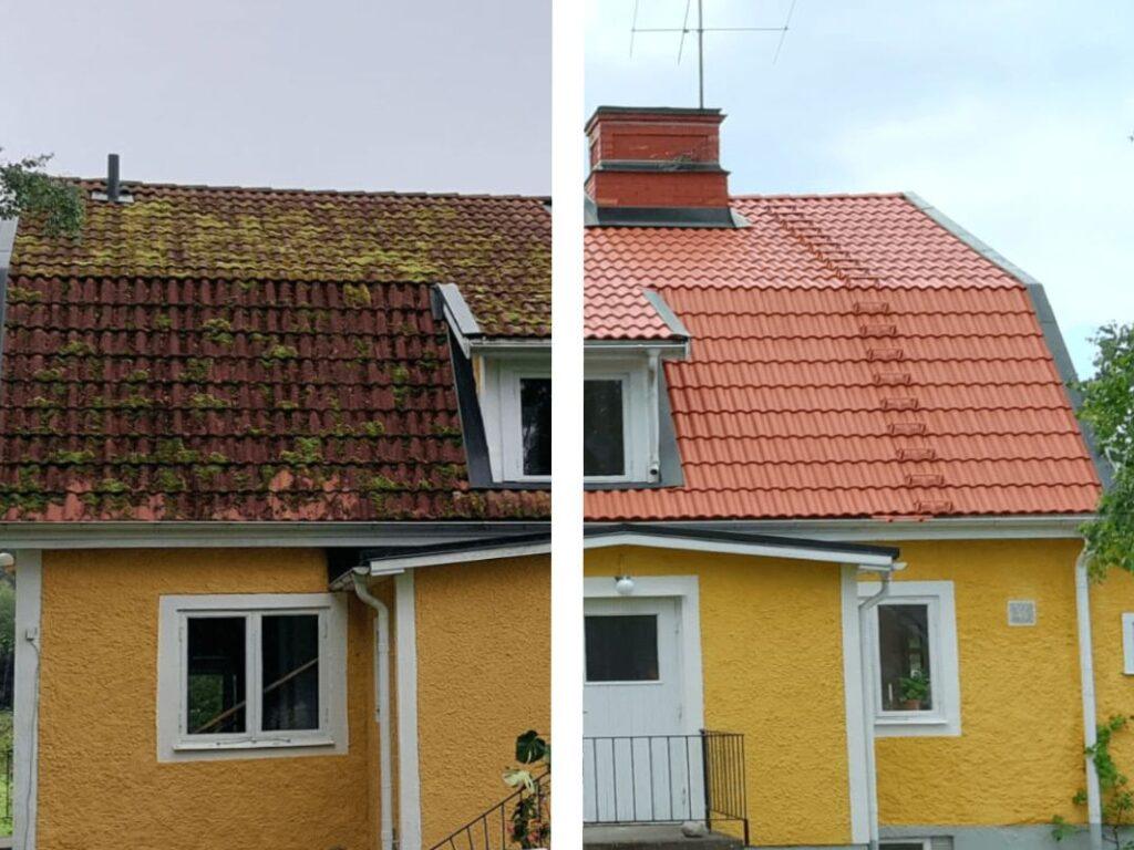 Prisexempel för taktvätt och takmålning